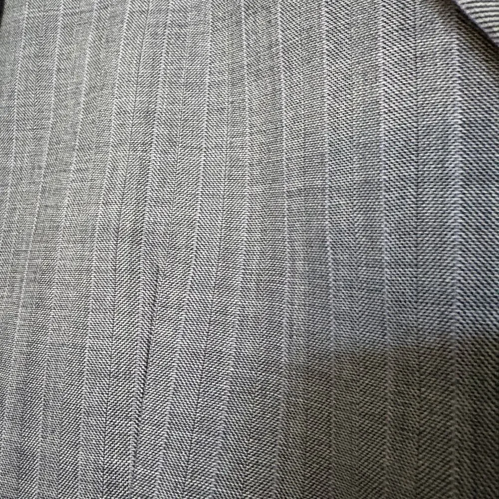 Bachrach gray wool blazer 2 button pinstripe suit jacket 40R
